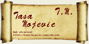 Tasa Mojević vizit kartica